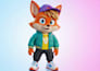 do 3d cute, chibi cartoon character design for 3d animation, mascot, rigging